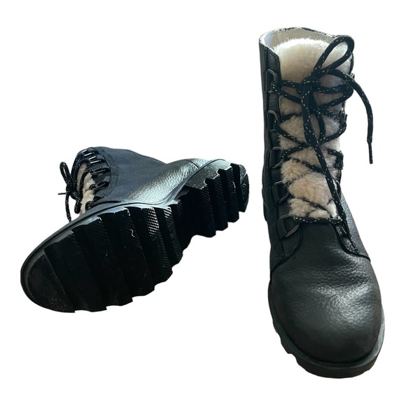 SOREL Phoenix Short Waterproof Combat Boots Women’s 8.5 - Picture 5 of 9